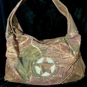 Country Road Camouflage Hobo Bag